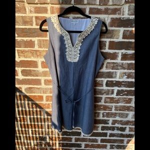 Mud Pie Bag Lady Chambray Dress